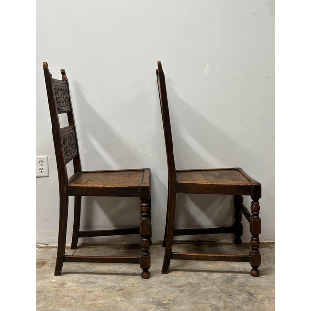Antique English Chairs - A Pair For Sale In Naples, FL - Image 6 of 6