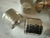 Set of 6 Vintage Hammered Metal Napkin Rings For Sale In Austin - Image 6 of 7