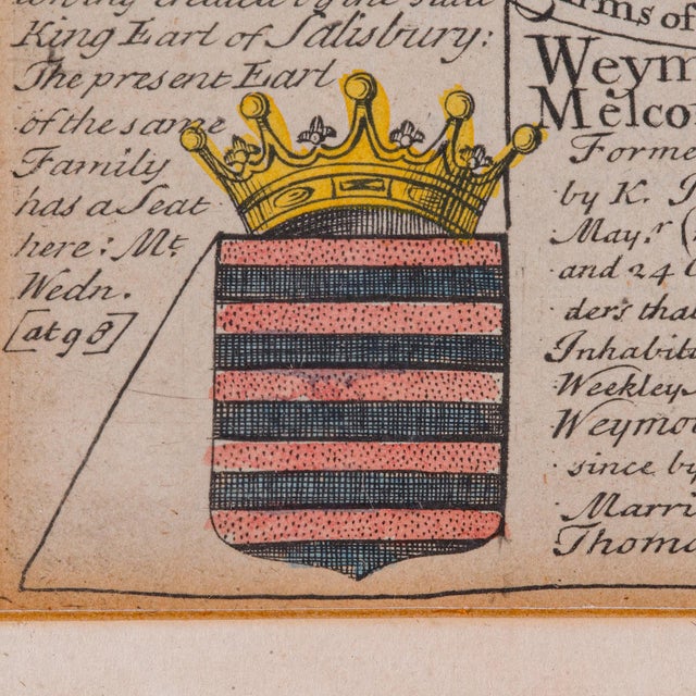 Wood 1750's Antique Coaching Road Map For Sale - Image 7 of 12