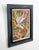 Colorful abstract oil painting on canvas. Signed "Laponi" on the bottom corner. Recently imported from Denmark.