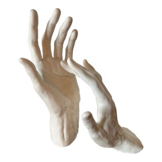 Arturo Toscanini’s Conductor’s Hands Sculpture Cybis Porcelain 1960's For Sale