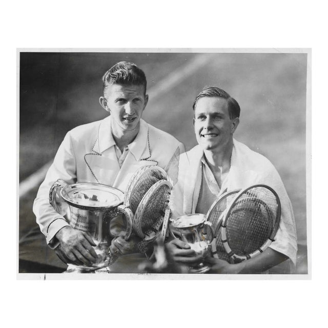 1937 Tennis Championships Don Budge Black and White Photograph For Sale