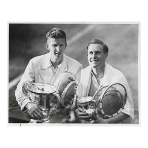 1937 Tennis Championships Don Budge Black and White Photograph