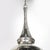 Modernist Hand-Blown Murano Mercury Glass Pendant Chandelier W/ Chrome Fittings For Sale - Image 4 of 16
