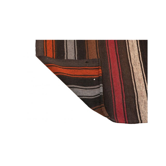 1970s Striped Vintage Long Kilim Runner - 3`0″ X 20`2″ For Sale - Image 5 of 6