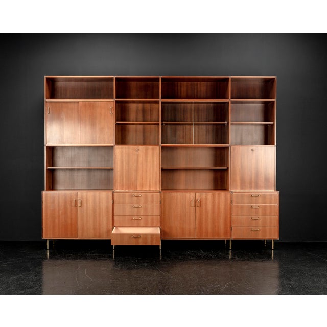 Sideboard with Shelves by Erwin Behr Study for Bmz, 1950s For Sale - Image 11 of 18