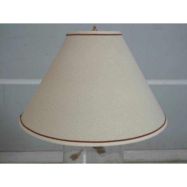 Traditional Antique Seeded Glass Jar Style Table Lamp For Sale - Image 3 of 8