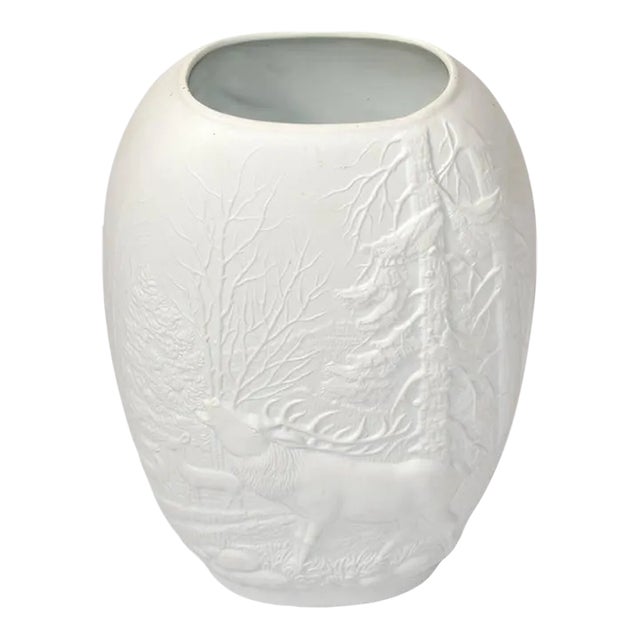 Bavaria Rosenthal White Bisque Flower Vase 2 D Forest Royal
