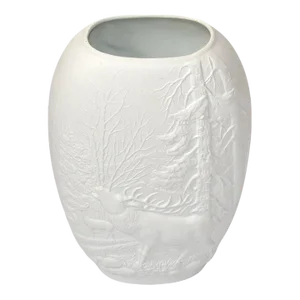 Bavaria Rosenthal White Bisque Flower Vase 2 D Forest Royal Porcelain Germany