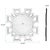 Eduina Symmetrical Cut Pattern Wall Mirror For Sale - Image 9 of 11