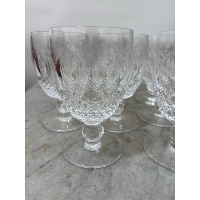 Colleen short stem Waterford Crystal Wine glasses. Blown glass from Ireland. This is a discontinued piece.