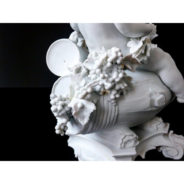 Sculpture of Drunken Putto in Biscuit For Sale - Image 13 of 15