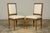 Set of Eight Late 19th Century French Louis XVI Style Dining Chairs in Blue Stripe For Sale - Image 17 of 18