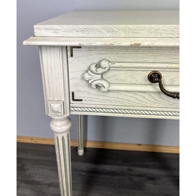 Rustic Vintage Bedside Table in Wood For Sale - Image 3 of 14