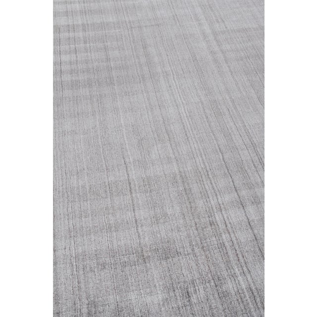 Not Yet Made - Made To Order Iscar Hand loom Wool/Viscose Gray Rug-10'x14" For Sale - Image 5 of 8