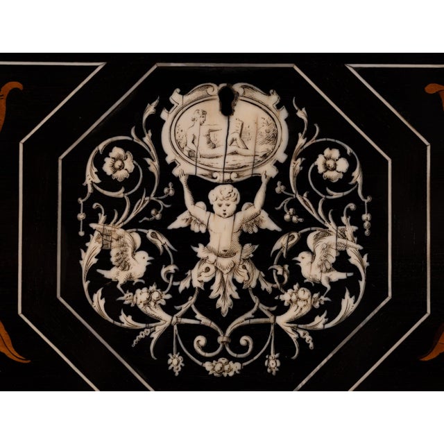 Brown Antique Grand Tour Box by Giovanni Battista Gatti, 1850 For Sale - Image 8 of 12
