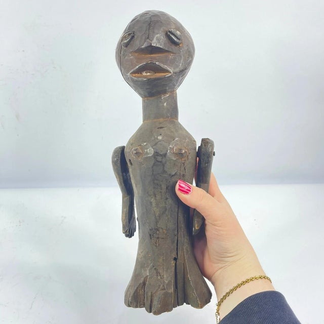 Brown Early 20th Century Sukuma Figure with Movable Arms Tanzania For Sale - Image 8 of 10