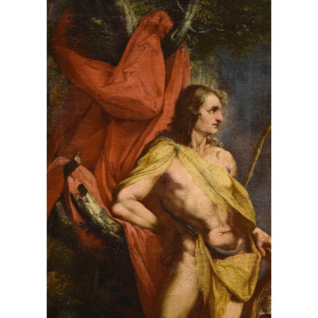 Baroque Workshop of Cornelis Van Haarlem, Apollo, 1630, Oil on Canvas, Framed For Sale - Image 3 of 15
