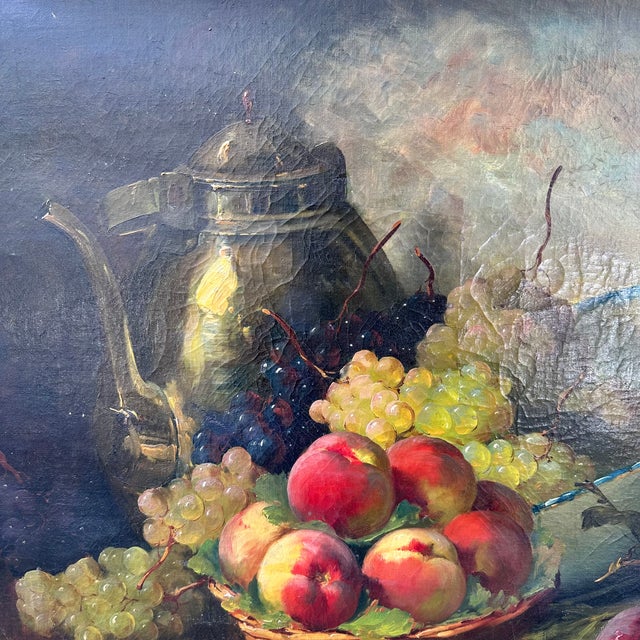 Alfred-Arthur Brunel De Neuville, Bodegón De Frutas, 1800s, Oil on Canvas For Sale - Image 9 of 18