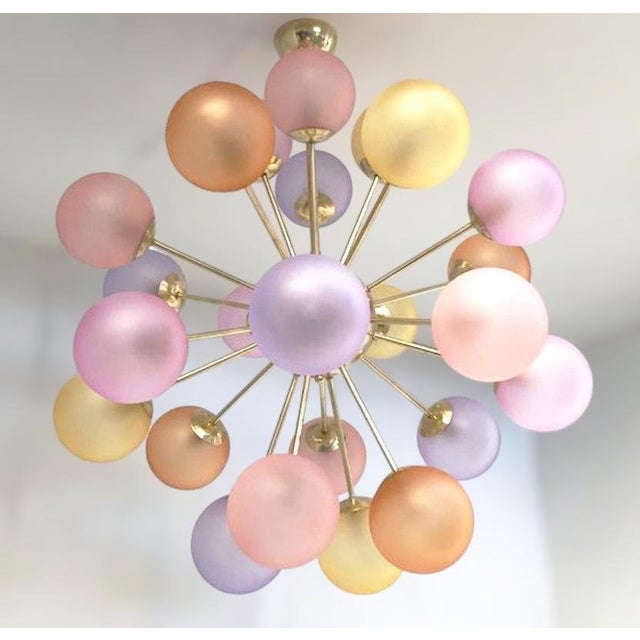 Italian 21st Century Nova Multicolor Murano Sputnik Chandelier by Fabio LTD For Sale - Image 3 of 10