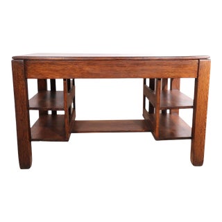 Mission Oak Writing Desk Library Table For Sale