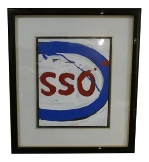 Esso Acrylic Painting by Luciano Melegari Il Parmigiano, 1991