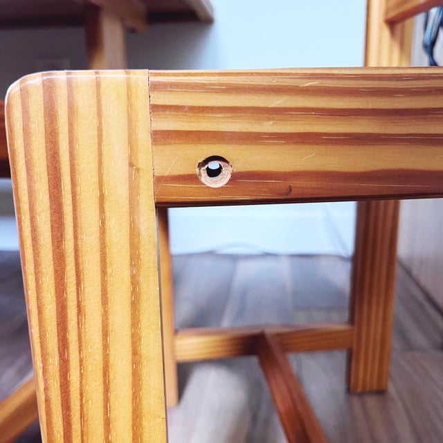 Wood Vintage Children’s Pine Activity Table For Sale - Image 7 of 8