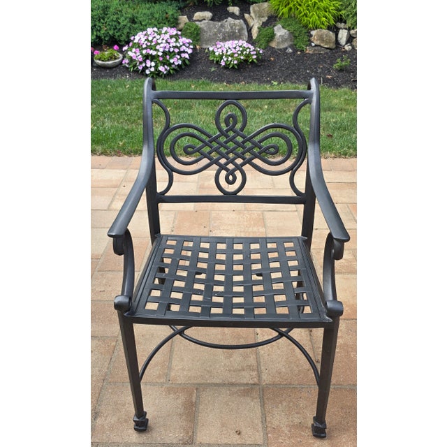 2020s Outdoor Dining Table & Chairs W/ Cushions For Sale - Image 5 of 11