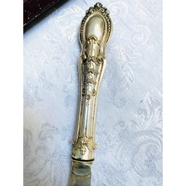 1878 Silverplated Hand Etched Fish Carving Set by Ainsworth Taylor Birmingham Uk- 2 Pieces For Sale - Image 12 of 12