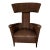 1960s Mid-Century Italian Attributed to “Gio Ponti” Arm Chair With Upholstered Brown Horse-Hair Fabric For Sale