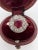 Early 20th Century Antique Ruby and Diamond Halo Ring, Size 6 For Sale - Image 5 of 5