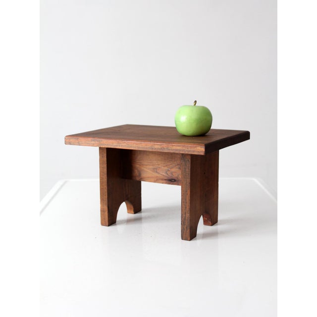 Vintage Wood Step Stool For Sale - Image 4 of 13