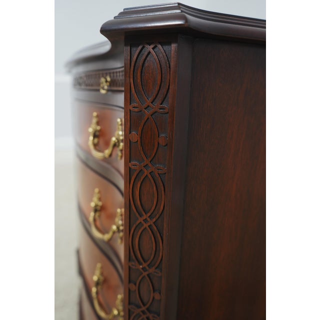Henkel Harris Mahogany Bachelor Chest W. Pull Out Slide For Sale - Image 13 of 17