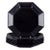 Black Octagonal Plates in Black Glass from Arcoroc, France, 1970s-1980s, Set of 6 For Sale - Image 8 of 8