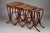 Brown Nesting Tables by Gallé, 1890, Set of 4 For Sale - Image 8 of 18