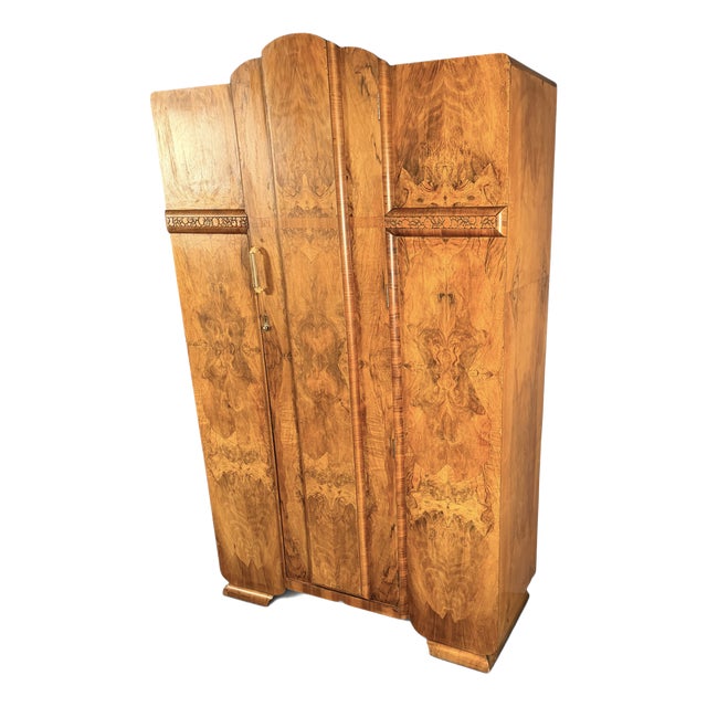 Art Deco Wardrobe, 1930s For Sale