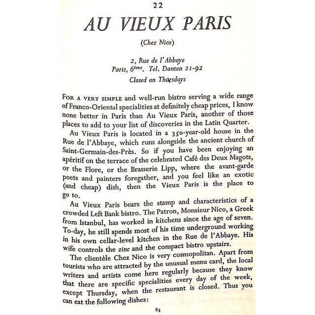 "Paris Bistro Cookery & the Art of Simple French Cookery" 1967 Watt, Alexander For Sale - Image 12 of 12
