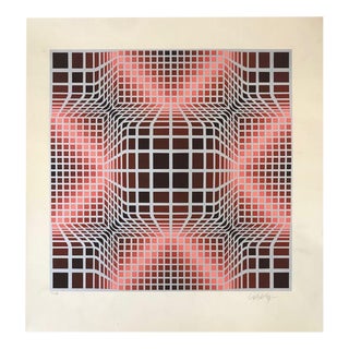 Victor Vasarely, Vorosh Arg, 1989, Silkscreen For Sale