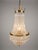 2000 - 2009 Large Basket Shape Chandelier in Brass and Glass For Sale - Image 5 of 5