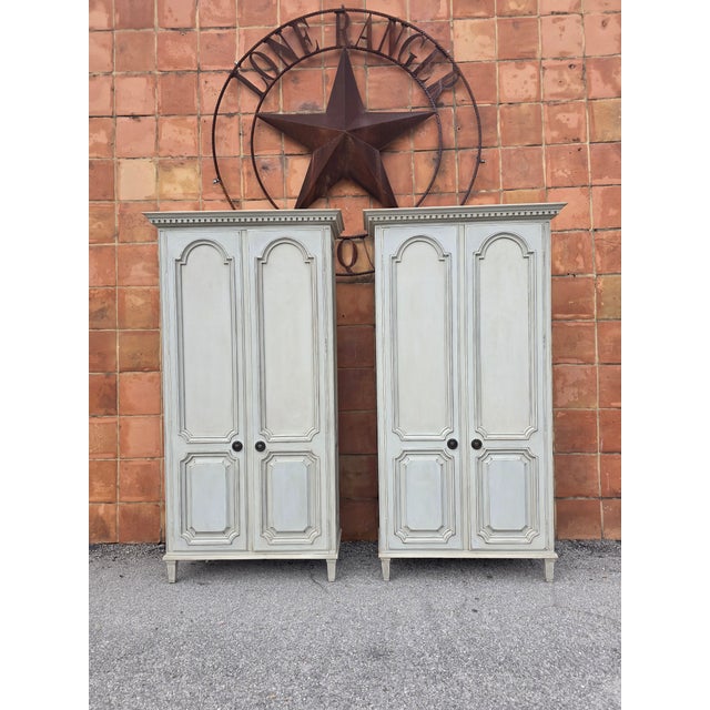 Gustavian Style Wardrobe For Sale - Image 9 of 9