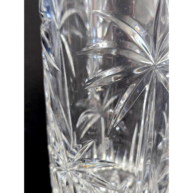 1980s Palm Highball Crystal Tumblers by Godinger, Set of 4 For Sale - Image 9 of 11