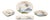 Collection of Four Gien "Caraibes" Faience Tableware Pieces For Sale