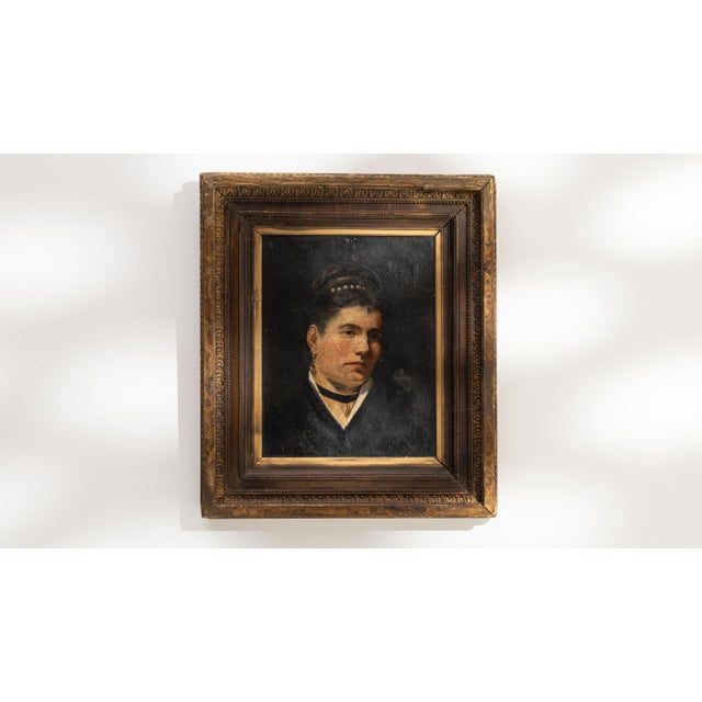 19th Century France Brown Canvas Painting For Sale - Image 10 of 15