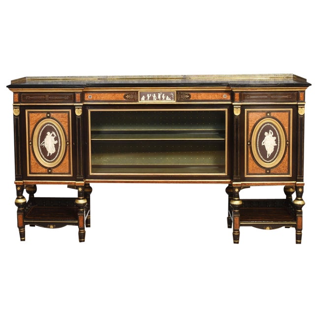 English Coromandel Cabinet by Lamb of Manchester For Sale