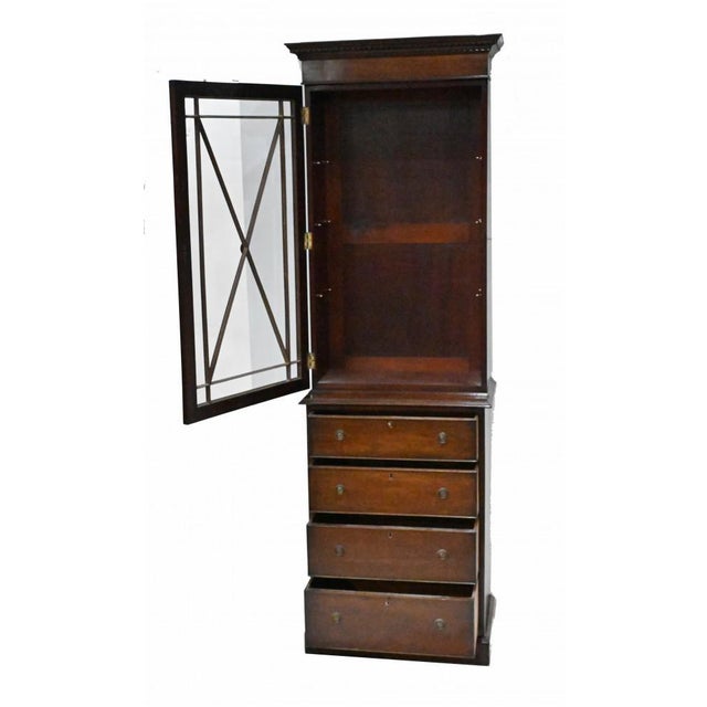 Georgian Bookcase Display Cabinet For Sale - Image 4 of 11