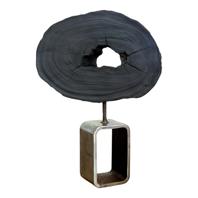 Om Collection Yakisugi Modern Organic Sculpture For Sale