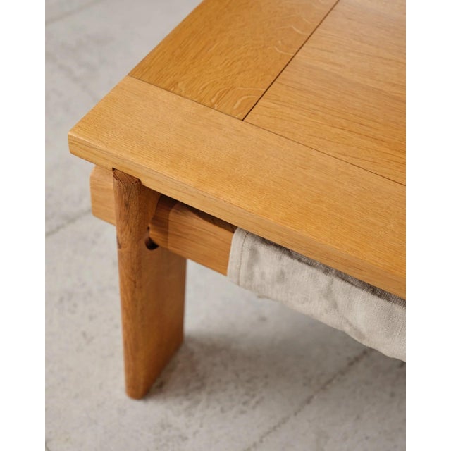 Large Brutalist Coffee Table in Oak by Tage Poulsen, Denmark, 1960s For Sale - Image 13 of 18