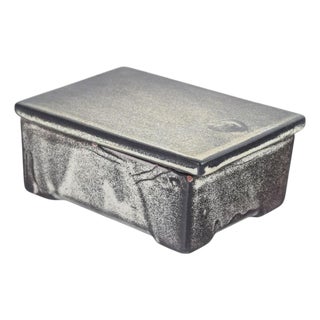Vintage Lidded Box in Stoneware by Svend Hammershøi for Kähler, 1930s For Sale