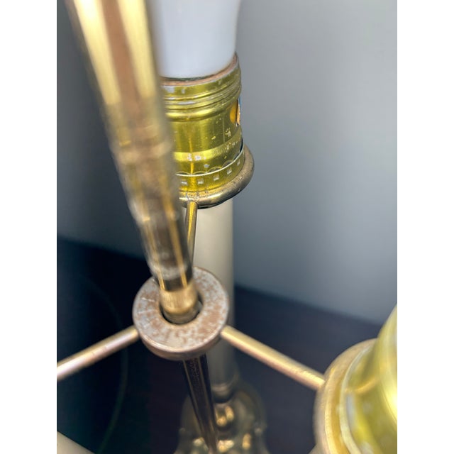 Vintage Brass Bouillotte Table Lamp by Stiffel For Sale In Chicago - Image 6 of 12