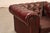 Chesterfield Style Pair of Oxford Red Leather Club Chairs For Sale In Philadelphia - Image 6 of 18
